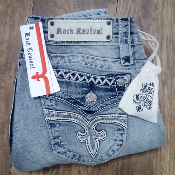 Rock Revival Women's 26 Ankle Skinny Jen Embellished Embroidered - Picture 2 of 13